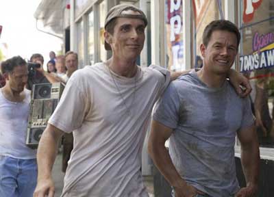 Christian Bale and Mark Wahlberg in The Fighter