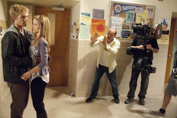 Director DJ Caruso on set of I AM NUMBER FOUR 