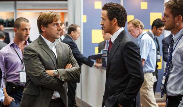 Ryan Gosling and Steve Carell in THE BIG SHORT movie