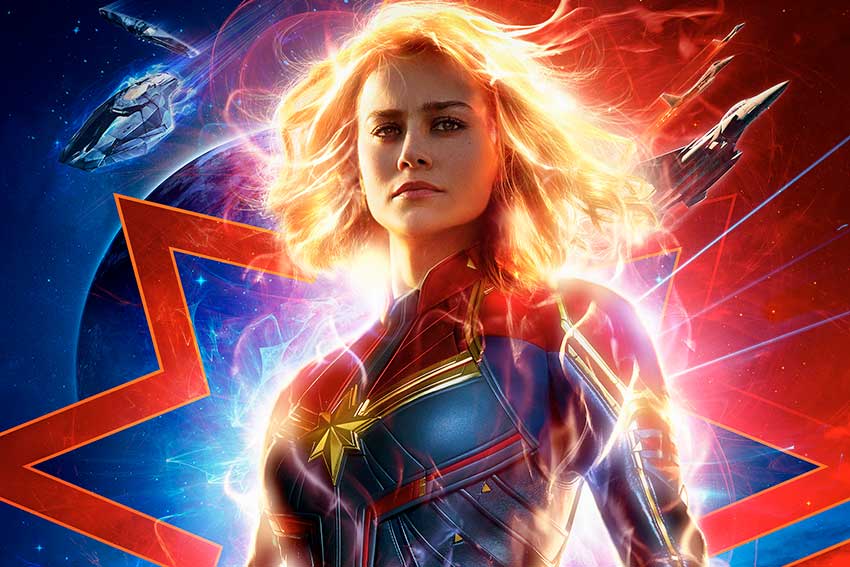 Captain Marvel Brie Larson movie poster image