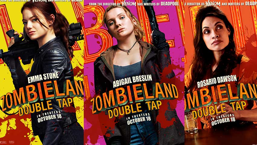 Zombieland Double Tap character movie posters