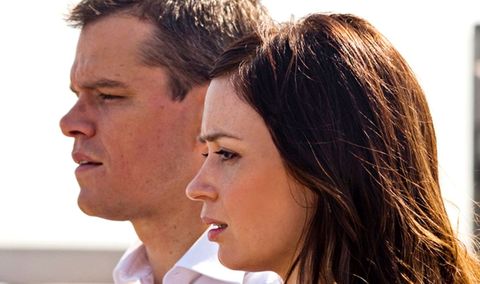 Matt Damon and Emily Blunt in THE ADJUSTMENT BUREAU