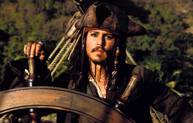 Johnny Depp in Pirates of the Caribbean: On Stranger Tides