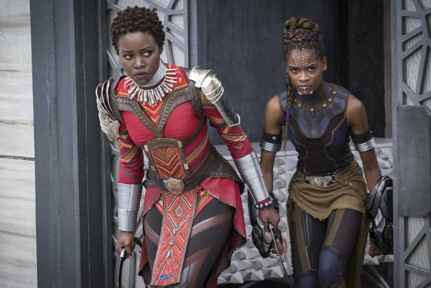 Black Panther Lupita Nyongo Leticia Wright