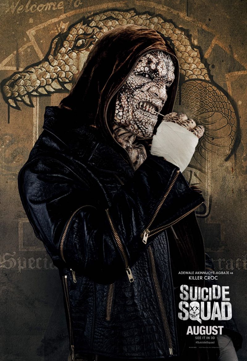 Killer Croc Suicide Squad character poster