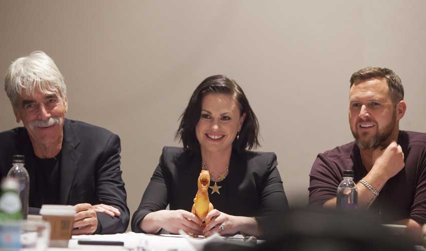 The Good Dinosaur's Anna Paquin Sam Elliott AJ Buckley