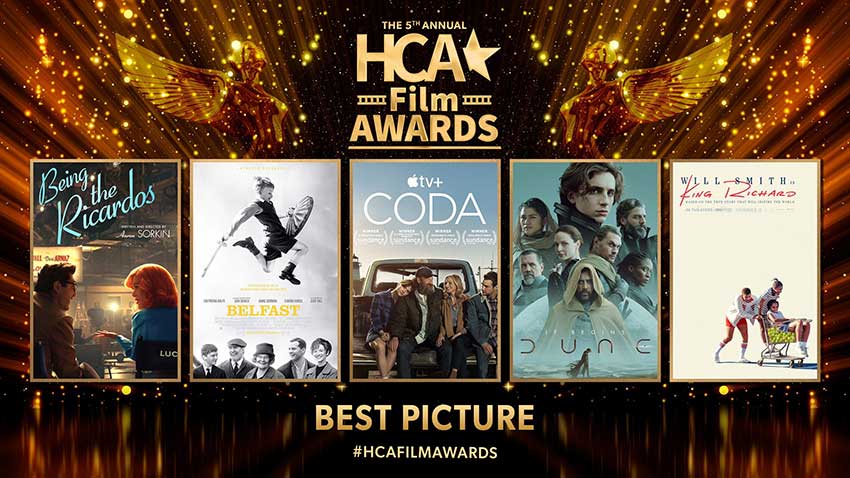 'Dune,' 'Belfast' and 'CODA' Lead Hollywood Critics Association 5th Annual HCA Film Awards