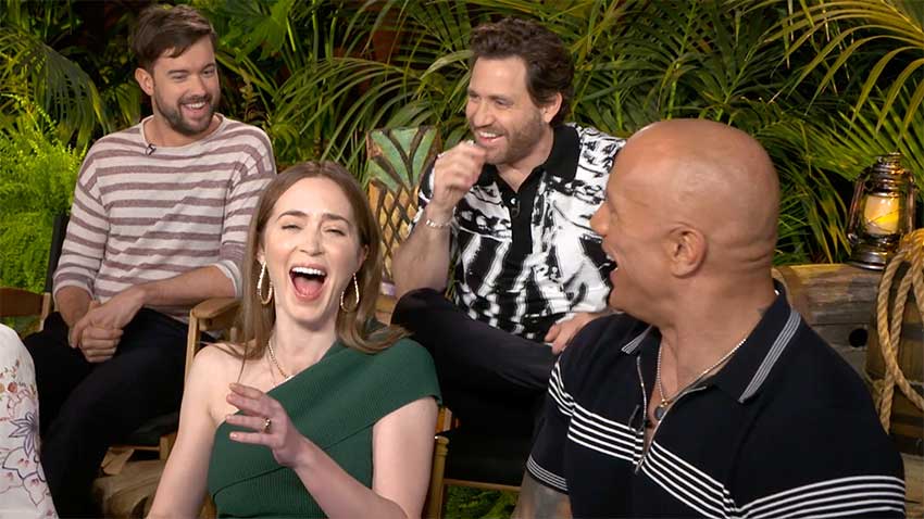 Jungle Cruise Emily Blunt Dwayne Johnson Edgar Ramirez 850