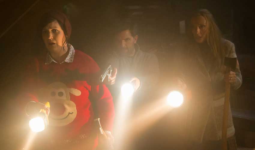 Krampus movie Adam Scott Toni Colette Allison Tolman