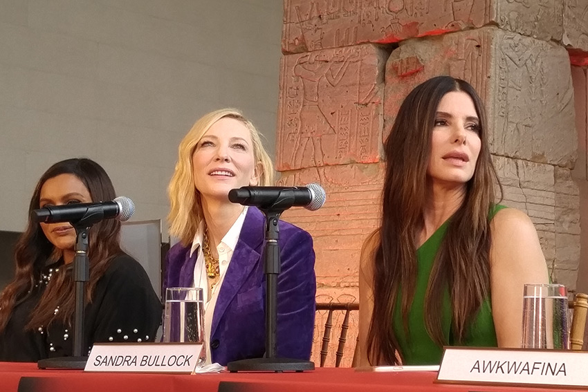 Sandra Bullock, Cate Blachett, Mindy Kaling and Anne Hathaway Talk 'Ocean's 8'