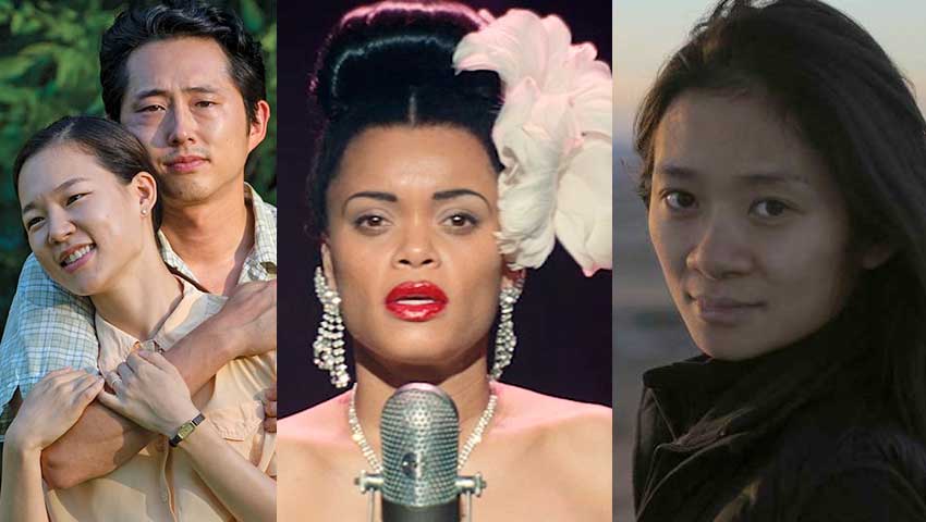 Oscars 2021 Steven Yeun Chloe Zhao Andra Day