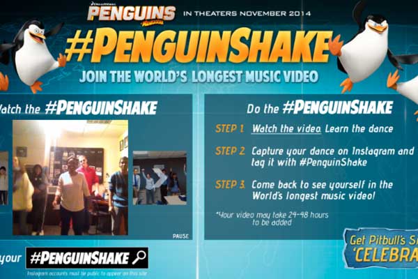 PENGUINS OF MADAGASCAR Movie Attempts To Break Record for World’s Longest Music Video