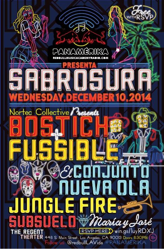 Latin Alternative Artists Nortec Collective Presents Bostich+Fussible, Jungle Fire, Maria y Jose Performing in Los Angeles