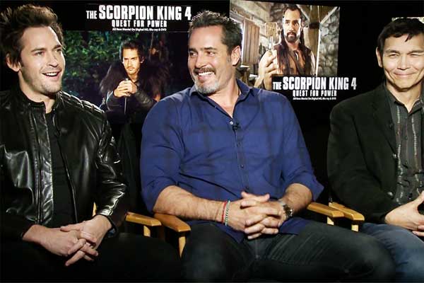 Scorpion King 4's Victor Webster, Will Kemp, and Don "The Dragon" Wilson On Dressing in Drag & Fighting the Original Incredible Hulk