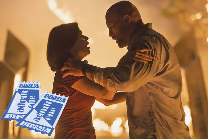 Skyscraper dwayne johnson giveaway