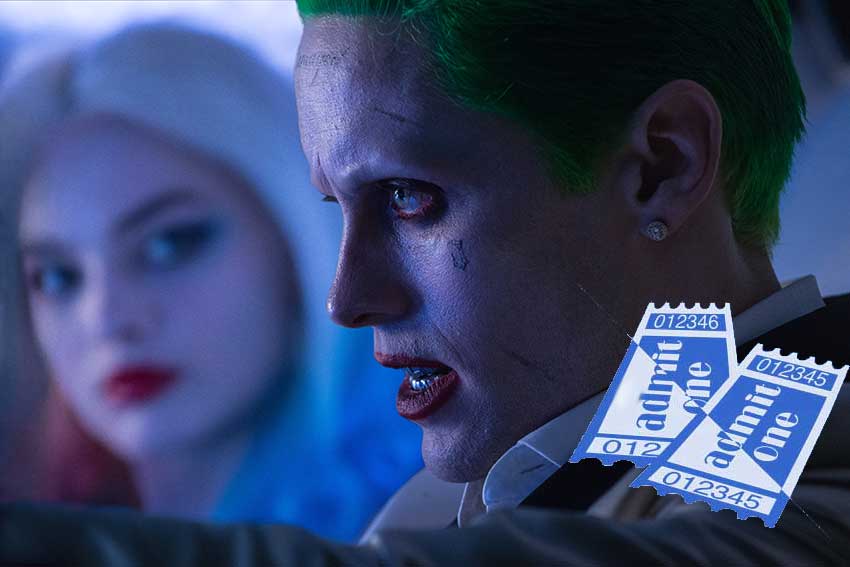 Suicide Squad Jared Leto Margot Robbie ticket giveaway Cinemovie