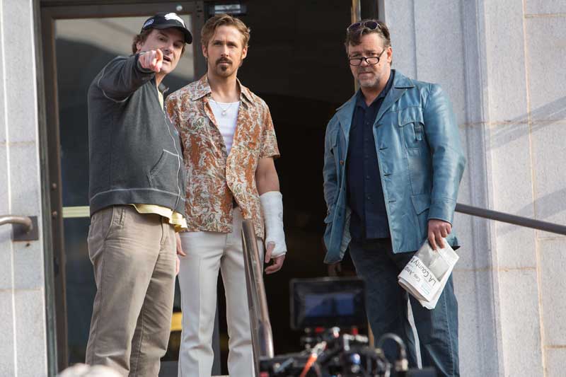 The Nice Guys set ShaneBlack RussellCrowe