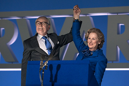The Iron Lady starring Meryl Streep and Jim Broadbend