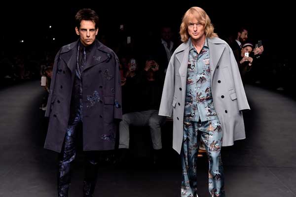 Ben Stiller and Owen Wilson on the Catwalk at Paris Fashion Show as Derek Zoolander and Hansel (Video)
