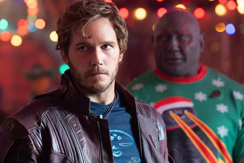 Chris Pratt and Dave Bautista Guardians of the Galaxy holiday special on Disney+