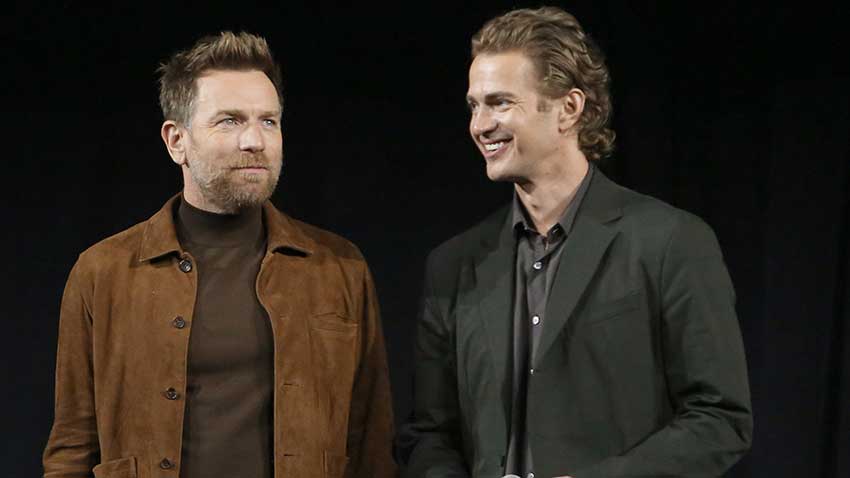 Ewan McGregor and Hayden Christensen at Star Wars: Obi-Wan Kenobi Disney Plus