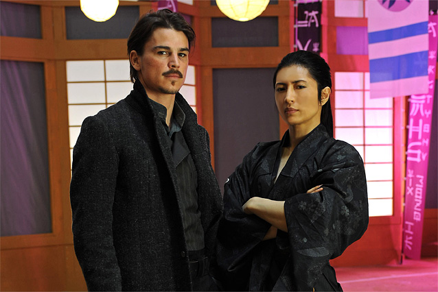 Josh Hartnett and Japanese star Gackt in Banraku-movie