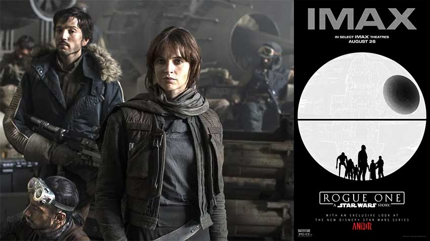 A Digitally Re-mastered 'Rogue One: A Star Wars Story' Returning to IMAX Theaters For One-Night with Andor Sneak Peek