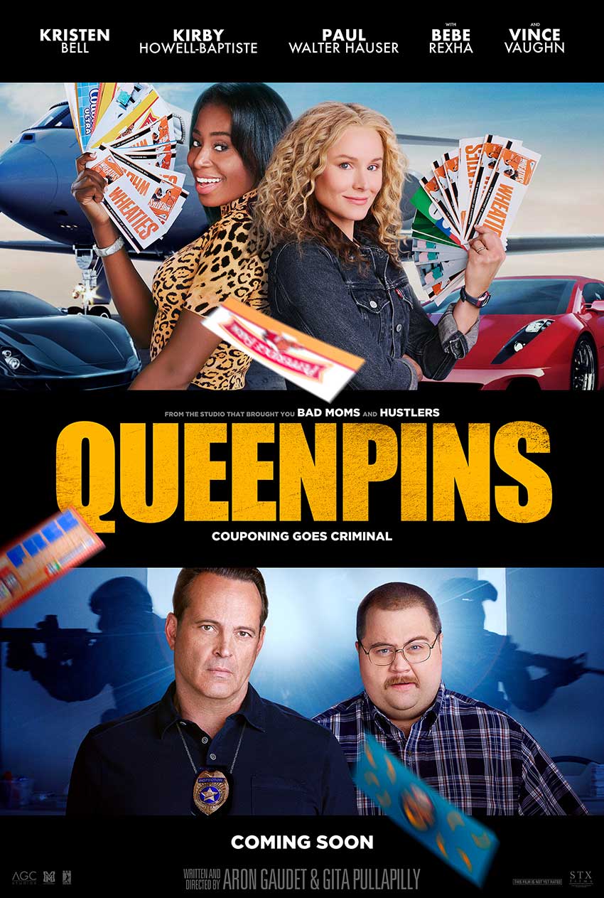 New Movie Poster and Trailer: Kristen Bell and Kirby Howell-Baptiste Play Coupon Scammers in ‘Queenpins’
