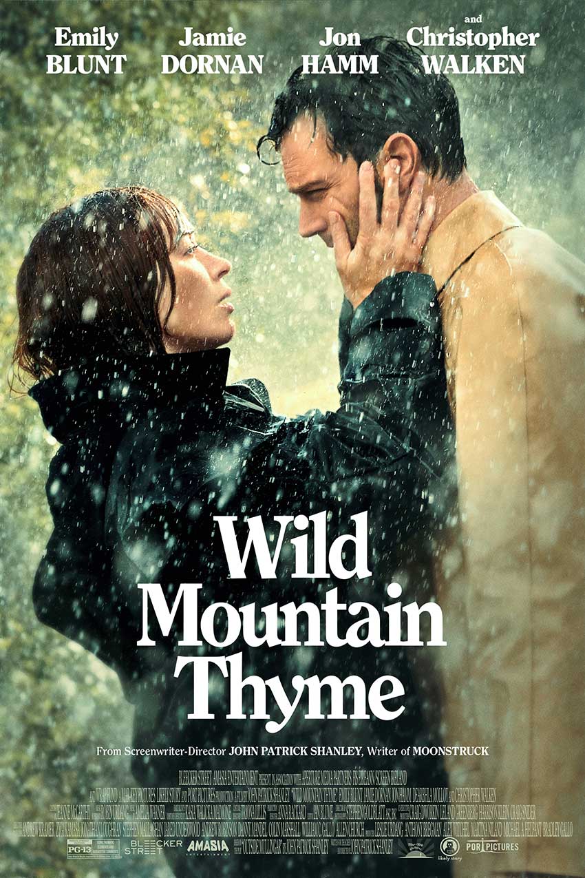 New Movie Poster and Trailer: Emily Blunt, Jamie Dornan, Jon Hamm in 'Wild Mountain Thyme'
