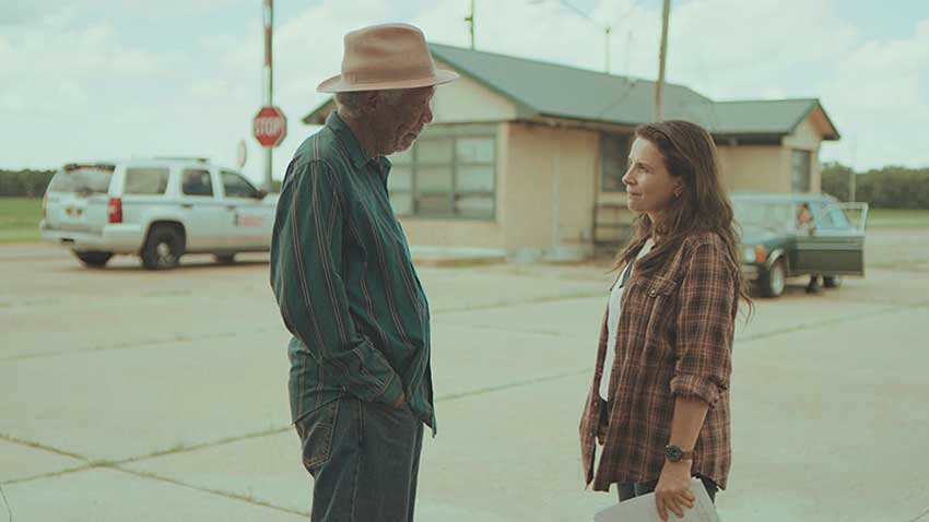 Juliette Binoche & Morgan Freeman in Paradise Highway