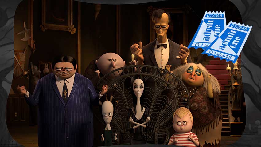 Addams Family ticket giveaway