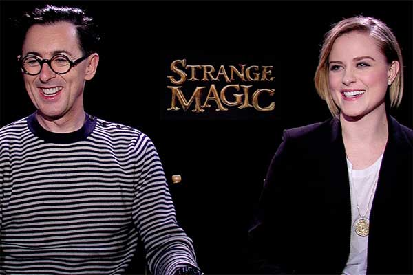 Alan Cumming and Evan Rachel Wood of Strange-Magic in NYC interview