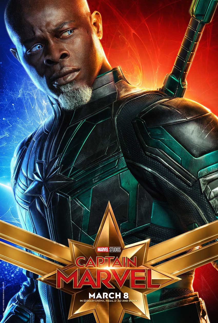 Captain Marvel Djimon Hounsou poster