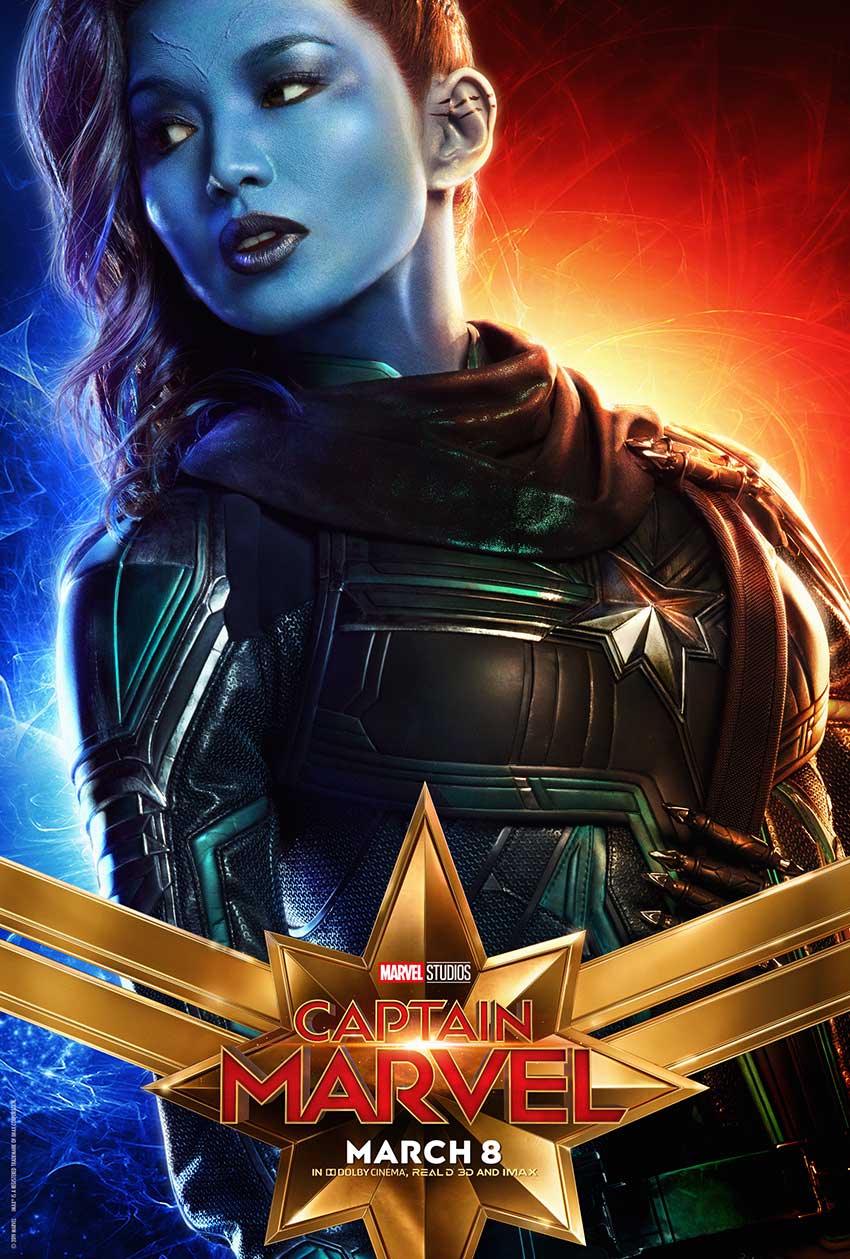 Captain Marvel Gemma Chan poster