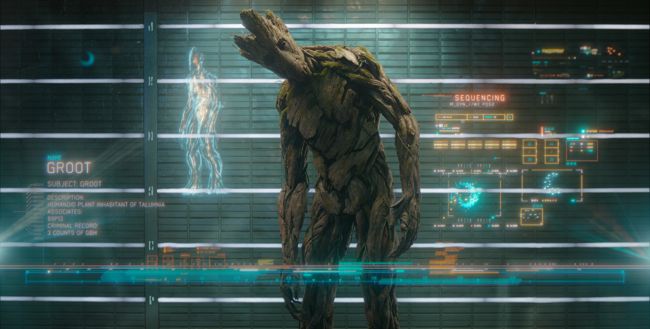 Groot in Guardians of Galaxy Movie