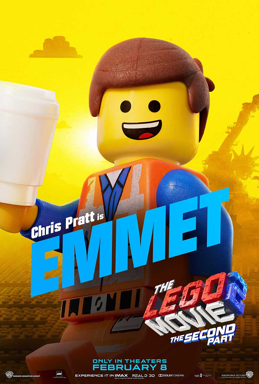 LEGO 2 movie EMMET character movie poster