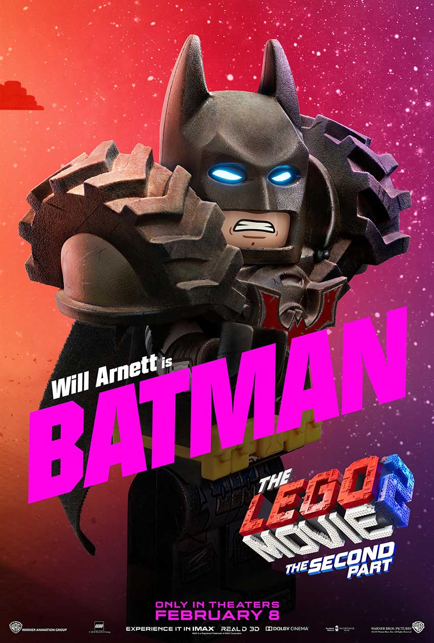 LEGO 2 MOVIE BATMAN character movie poster