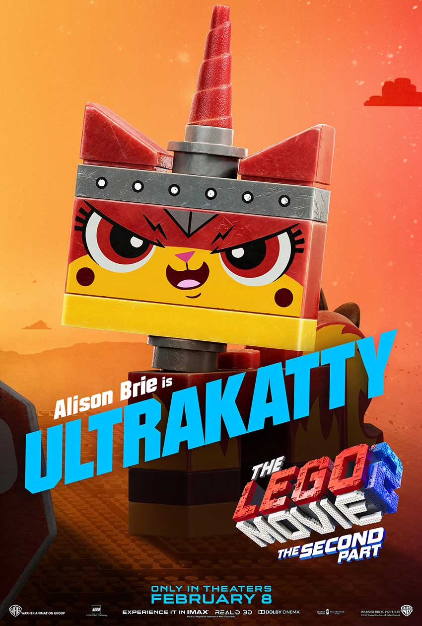 Lego 2 Ultrakatty character movie poster