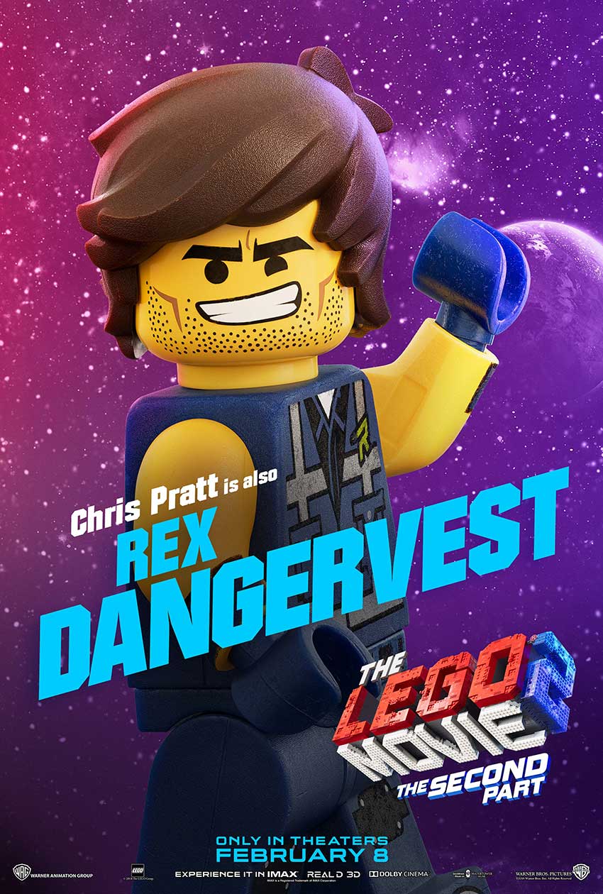 Lego 2 movie character movie poster Rex