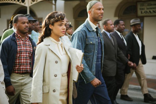 Common and Tessa Thompson in Selma Movie