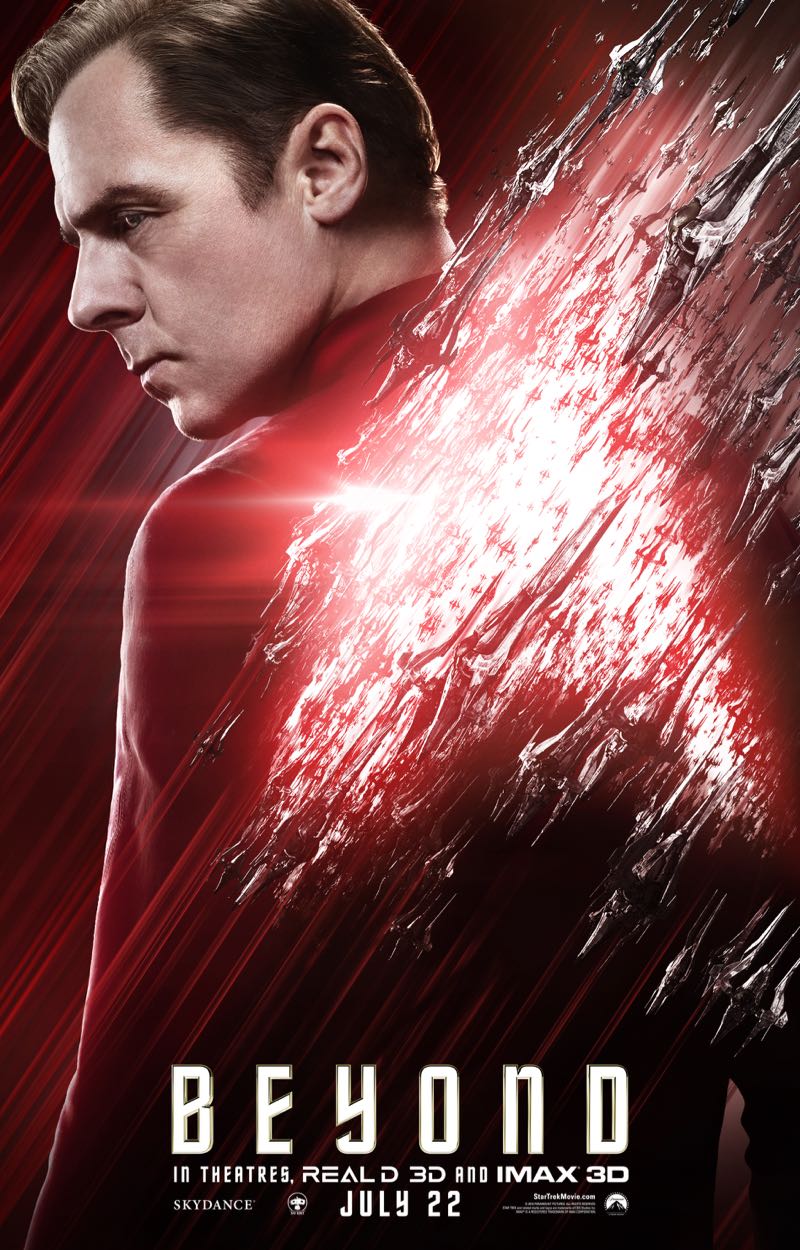 Star Trek Beyond New Posters Scotty Simon Pegg