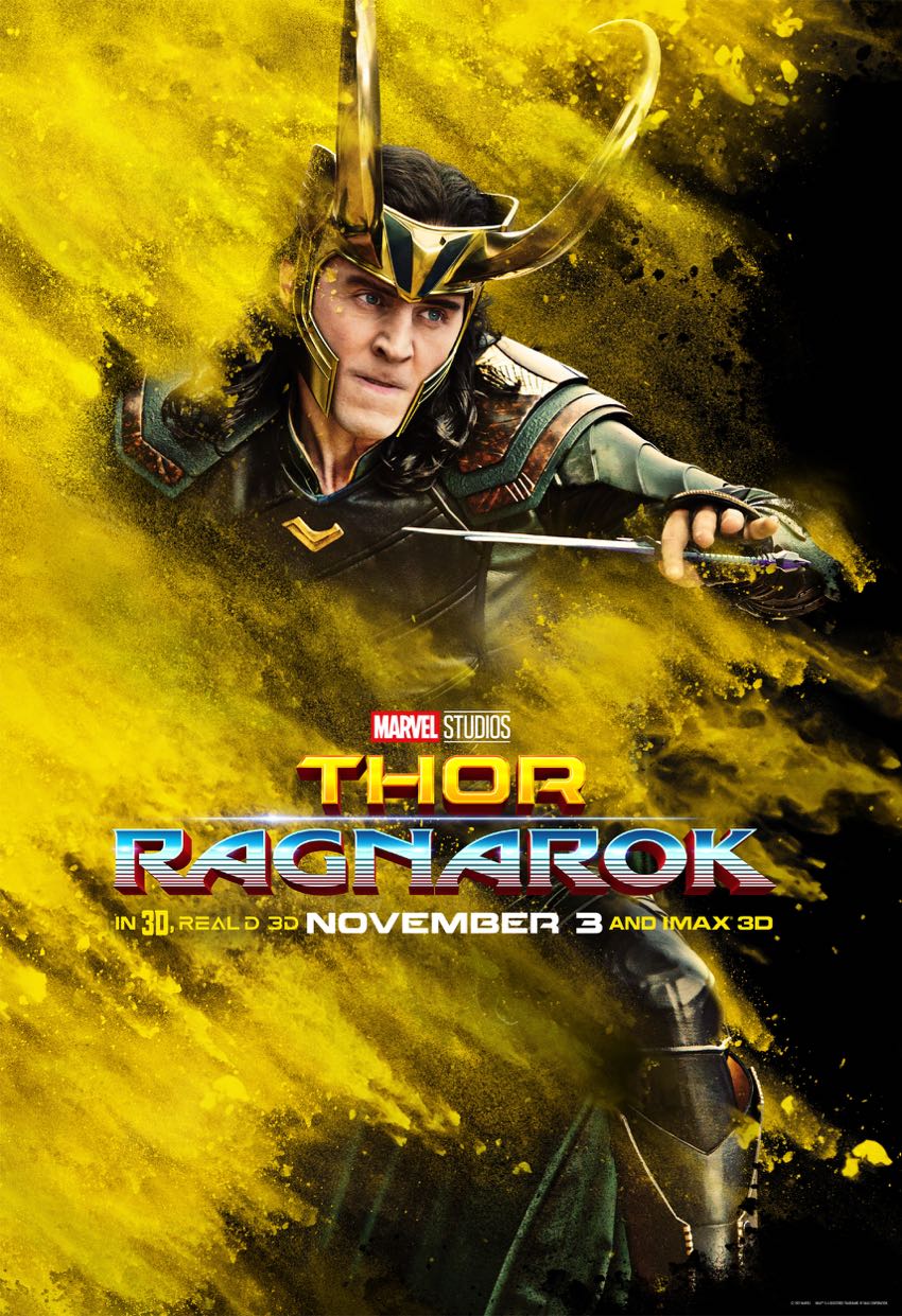 Thor Ragnarok Character Posters Loki TomHiddleston