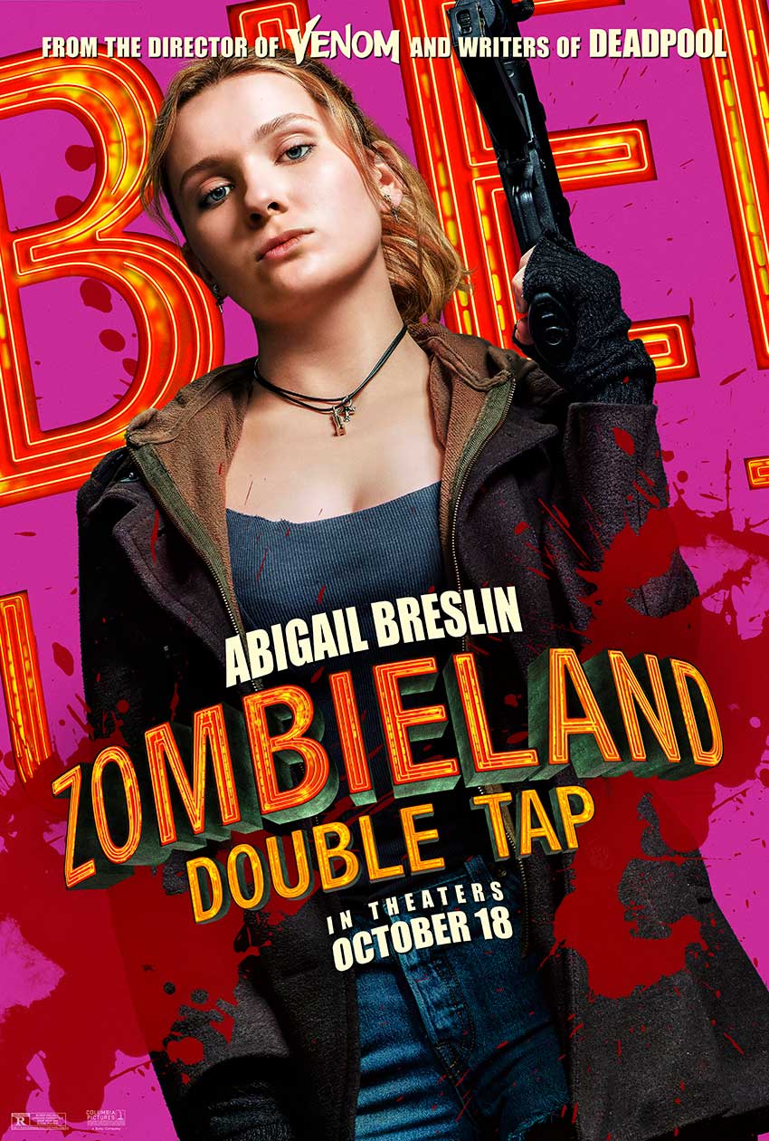 Zombieland Double Tap Abigail Breslin movie poster