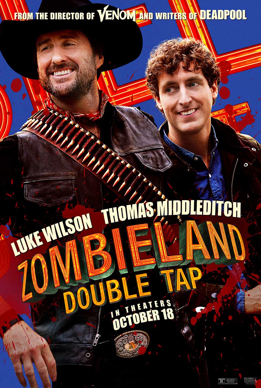 Zombieland Double Tap Luke Wilson movie poster