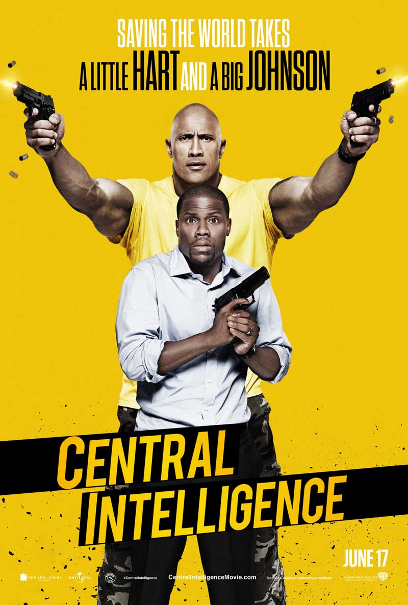 Central Intelligence Dwayne Johnson Kevin Hart movie poster