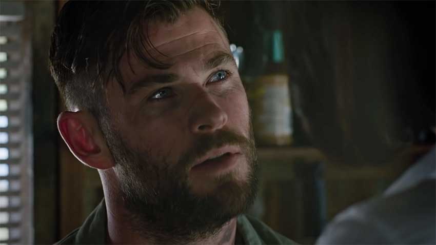 Chris Hemsworth in Extraction Netflix movie