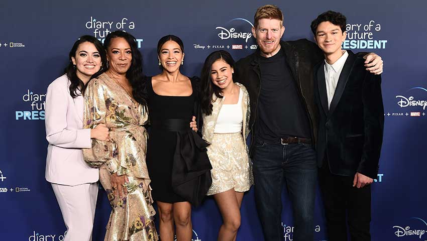 Diary of a Future President red carpet Gina Rodriguez Disney