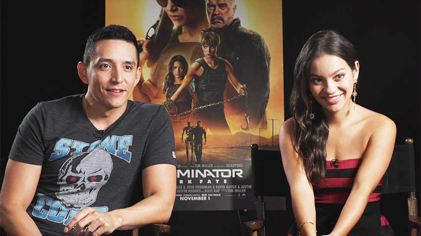 Gabriel Luna Natalia Reyes Terminator Dark Fate interview