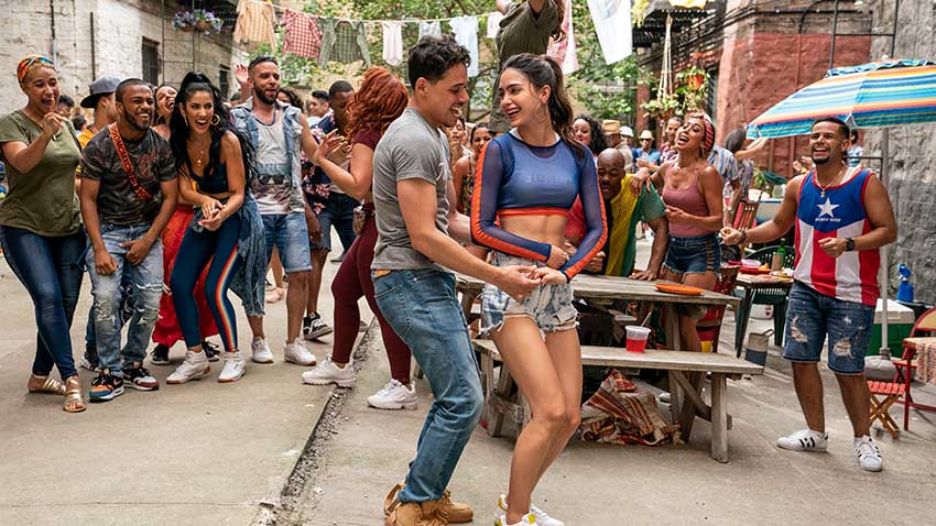 In The Heights movie Anthony Ramos Melissa Barrera