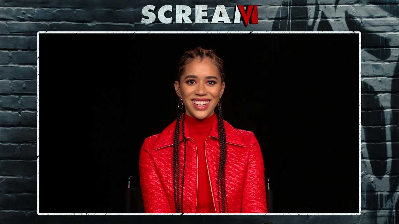 Jasmin Savoy Brown Scream 6 movie interview cinemovie